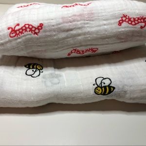 Aden & Anais Set of 2 Muslin Swaddle Blankets